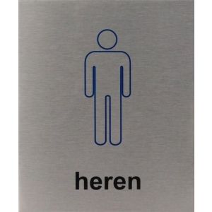 RP29 aluminium RVS look Pictogram HEREN