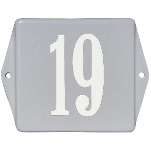 EM029 Emaille huisnummer model oor basic 15x12cm