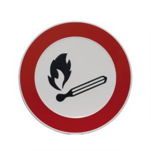 GA106 open vuur verboden, 18cm rond