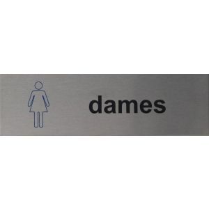 RP02 aluminium RVS look Pictogram DAMES