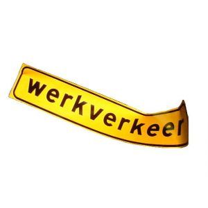 GA135 Werkverkeer reflecterende sticker 40x11cm
