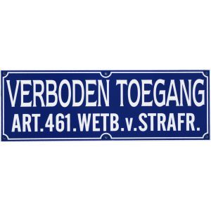 GA111 Verboden toegang 35x12cm