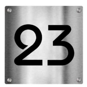 35008 zilver aluminium 20x10cm