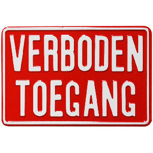 GA036 verboden toegang