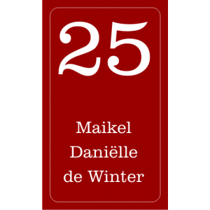 A-12 Emaille look naambord 14x24cm