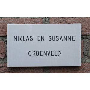 aluminium gebogen naambord