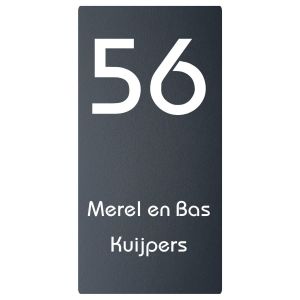 RVS antraciet gecoat 10x20cm Bauhaus