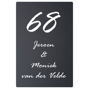 RVS antraciet gecoat 12x15cm Italic rage