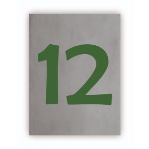 Beton huisnummerbord 15x20cm