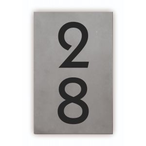 Beton huisnummerbord 15x25cm