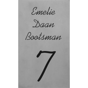 Beton naambord 15x25cm Kaufmann