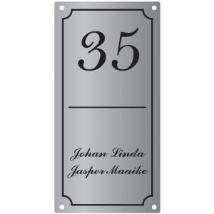 Aluminium naamborden BGA-12 15x30cm