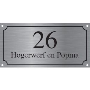 BGK-01 verdiept gegraveerd 20x10cm