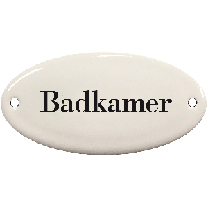 EM242 deurbordje Badkamer ovaal