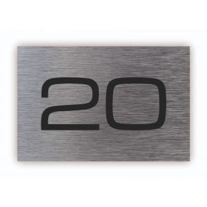 Dibond huisnummerbord standaard 15x10cm
