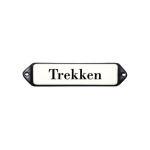 emaille deurbordje Duwen oor