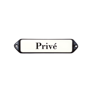 EM235 deurbordje Privé oor