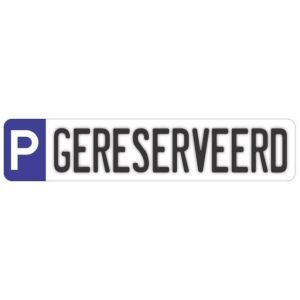 GA069 parkeren gereserveerd 52x11cm