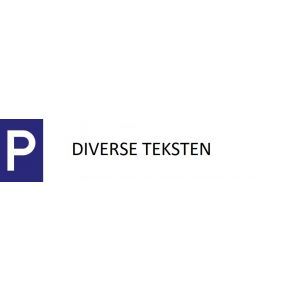 GA140 parkeren diverse teksten 52x11cm