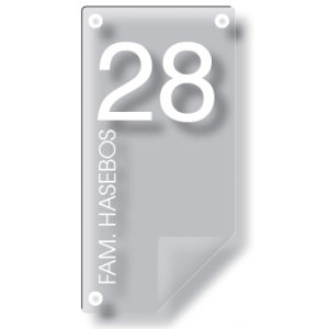 Acrylaat naamborden GM-008 12x24cm