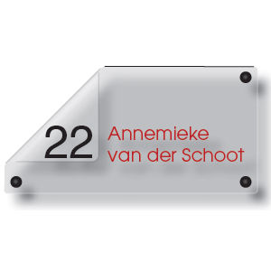 Acrylaat naamborden GM-012 30x15cm