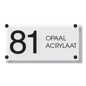 Acrylaat naamborden GM-003 30x15cm