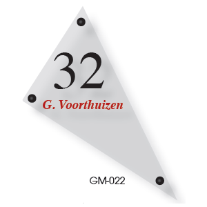 Acrylaat naamborden GM-022 15x25cm