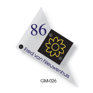 Acrylaat naamborden GM-026 15x25cm