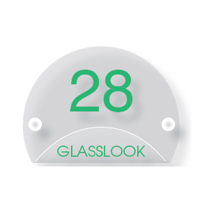 Acrylaat naamborden GM-050  rond 15cm