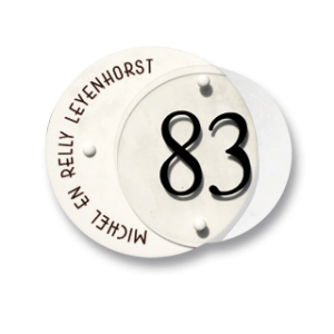 Acrylaat naamborden GM-053 rond 16,5cm