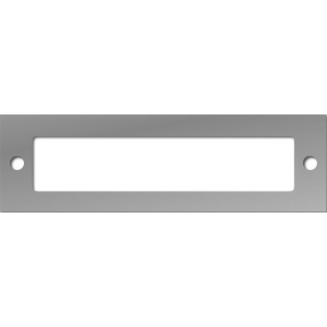 GM-254 Naamplaathouder enkel 10x3cm zilver acrylaat