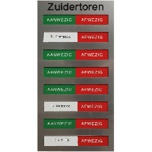 schuifbord met meerdere vakken