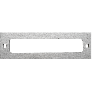 GM-254 Naamplaathouder enkel 10x3cm zilver acrylaat