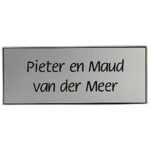 Kunststof naamplaatjes 10x4cm