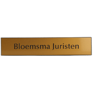 Kunststof naamplaatjes 15x3cm