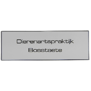 Kunststof naamplaatjes 15x5cm