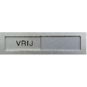 schuifbordje aluminium vrij bezet
