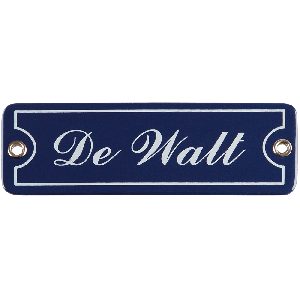 EM126 emaille naamplaat met kader 8x2.5cm