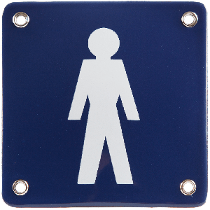 emaille pictogram blauw dames
