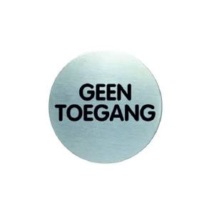 RP53 RVS pictogram GEEN TOEGANG