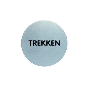 RP55 RVS pictogram TREKKEN