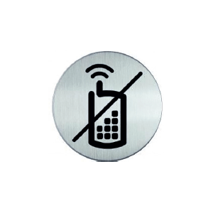 RP59 RVS Pictogram TELEFOON VERBODEN