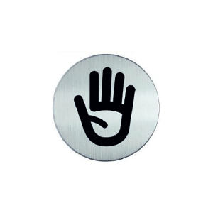 RP70 RVS Pictogram VERBODEN TOEGANG