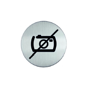 RP73 RVS Pictogram VERBODEN TE FOTOGRAVEREN