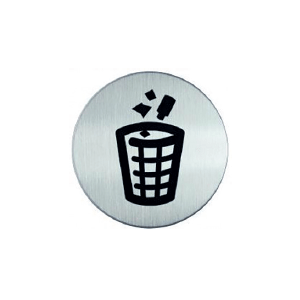 RP75 RVS Pictogram VUILNISBAK