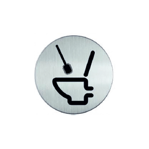 RP78 RVS Pictogram TOILET SCHOONHOUDEN
