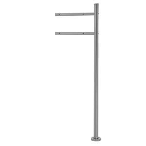 Brievenbus staander rvs enkel 