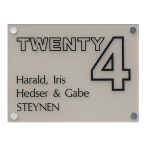 Acrylaat naamborden BG-3121  25x17cm