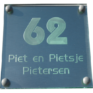 Acrylaat naamborden BG-4150 15x15cm