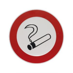 GA011 Roken verboden 24cm rond